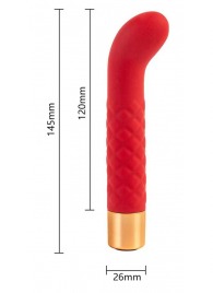 Красный вибратор для G-точки - 14,5 см. - Boys of Toys