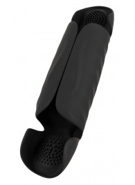 Черный вибромастурбатор с трехточечной стимуляцией Penis Trainer with 3 Point Stimulation - Orion - в Калининграде купить с доставкой