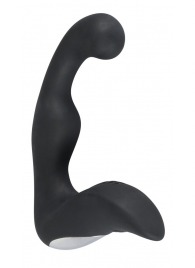 Черный перезаряжаемый стимулятор простаты с вибрацией - 14,6 см. - Orion - в Калининграде купить с доставкой