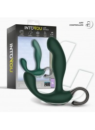 Зеленый вибромассажёр простаты Greeny - 12,8 см. - Intoyou - в Калининграде купить с доставкой