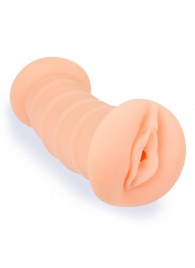 Телесный двусторонний мастурбатор с вибропулей и эрекционными кольцами в комплекте - Sexy Girl - в Калининграде купить с доставкой