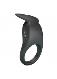 Черное перезаряжаемое виброкольцо Carlton - Baile - в Калининграде купить с доставкой