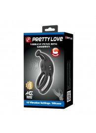 Черное перезаряжаемое виброкольцо Goodwin - Baile - в Калининграде купить с доставкой