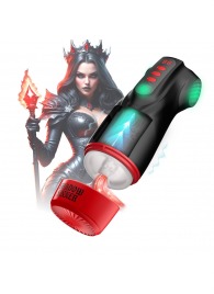 Интерактивный мастурбатор Raven с вакуумом, вибрацией и подсветкой - Shots Media BV - в Калининграде купить с доставкой