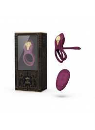 Фиолетовое эрекционное виброкольцо Bayek с пультом ДУ - Zalo - в Калининграде купить с доставкой