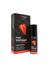 Жидкий вибратор Orgie High Voltage Strawberry - 15 мл. - ORGIE - купить с доставкой в Калининграде