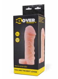 Фаллическая удлиняющая насадка с кольцом для фиксации - 16 см. - ToyFa - в Калининграде купить с доставкой