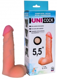 Фаллическая насадка Харнесс UNICOCK 5,5  - 17 см. - LOVETOY (А-Полимер) - купить с доставкой в Калининграде
