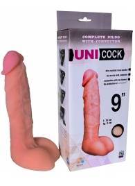 Фаллическая насадка Харнесс UNICOCK 9  - 24 см. - LOVETOY (А-Полимер) - купить с доставкой в Калининграде