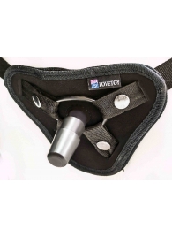 Страпон с 2 насадками и вибрацией UniStrap - 19 и 12 см. - LOVETOY (А-Полимер) - купить с доставкой в Калининграде