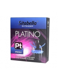 Стимулирующая насадка с усиками и шипиками Platino  Ураган - Sitabella - купить с доставкой в Калининграде