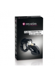 Пояс верности с электростимуляцией Mystim Pubic Enemy No1 Black Edition - MyStim - купить с доставкой в Калининграде