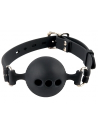 Силиконовый кляп-шар с отверстиями для дыхания Silicone Breathable Ball Gag Small - Pipedream - купить с доставкой в Калининграде