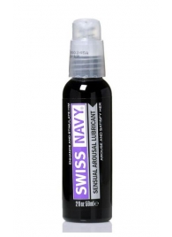 Возбуждающий гель-лубрикант на водной основе Sensual Arousal Lubricant - 59 мл. - Swiss navy - купить с доставкой в Калининграде