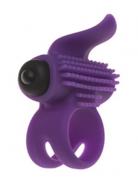 Эрекционное кольцо с подхватом мошонки и стимуляцией клитора Bullet Lastic Ring - Adrien Lastic - в Калининграде купить с доставкой