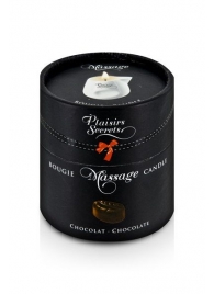 Массажная свеча с ароматом шоколада Bougie de Massage Gourmande Chocolat - 80 мл. - Plaisir Secret - купить с доставкой в Калининграде