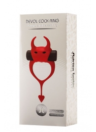 Красное эрекционное кольцо в форме дьяволенка DEVOL COCKRING - Adrien Lastic - в Калининграде купить с доставкой