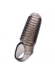 Дымчатая насадка с рёбрышками и подхватом мошонки ToyFa XLover - 12,5 см. - ToyFa - в Калининграде купить с доставкой