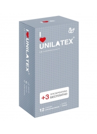 Презервативы с точками Unilatex Dotted - 12 шт. + 3 шт. в подарок - Unilatex - купить с доставкой в Калининграде