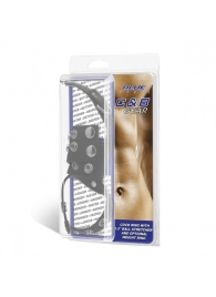 Утяжка на пенис и мошонку Cock Ring With 1.5  Ball Stretcher And Optional Weight Ring - BlueLine - купить с доставкой в Калининграде
