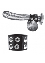 Ремень на член и мошонку 1.5  Cock Ring With Ball Strap - BlueLine - купить с доставкой в Калининграде