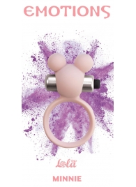 Розовое эрекционное виброколечко Emotions Minnie Light pink - Lola Games - в Калининграде купить с доставкой