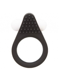 Чёрное эрекционное кольцо LIT-UP SILICONE STIMU RING 1 BLACK - Dream Toys - в Калининграде купить с доставкой