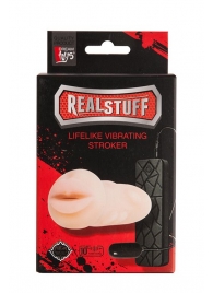 Мастурбатор-ротик с вибрацией REALSTUFF VIBRATING MASTURBATOR MOUTH - Dream Toys - в Калининграде купить с доставкой
