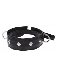 Полиуретановый ошейник с пуклями и D-кольцами Collar with Studs - Blush Novelties - купить с доставкой в Калининграде