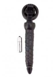Черная вибронасадка с анальным стимулятором - ToyFa - в Калининграде купить с доставкой