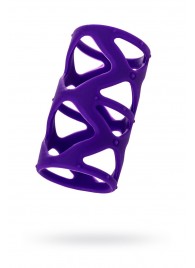 Фиолетовая насадка-сетка на пенис - 7,5 см. - A-toys - в Калининграде купить с доставкой