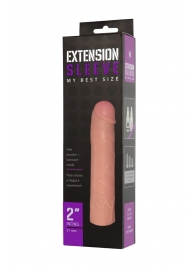 Насадка-удлинитель Extension sleeve телесного цвета - 18,5 см. - Sitabella - в Калининграде купить с доставкой