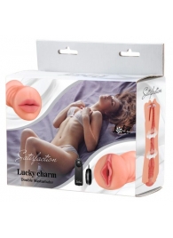 Двусторонний мастурбатор с вибропулей Satisfaction Lucky charm - Lola Games - в Калининграде купить с доставкой