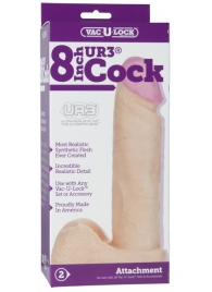 Ультрареалистичная насадка для трусиков Vac-U-Lock 8  ULTRASKYN Cock - 20,57 см. - Doc Johnson - купить с доставкой в Калининграде