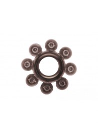 Чёрное эрекционное кольцо Rings Bubbles - Lola Games - в Калининграде купить с доставкой