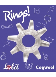 Прозрачное эрекционное кольцо Rings Cogweel - Lola Games - в Калининграде купить с доставкой