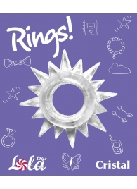 Прозрачное эрекционное кольцо Rings Cristal - Lola Games - в Калининграде купить с доставкой