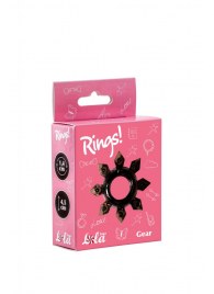 Чёрное эрекционное кольцо Rings Gear - Lola Games - в Калининграде купить с доставкой