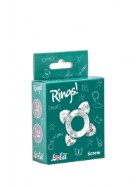 Прозрачное эрекционное кольцо Rings Screw - Lola Games - в Калининграде купить с доставкой