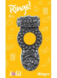 Чёрное эрекционное кольцо Rings Ringer - Lola Games - в Калининграде купить с доставкой