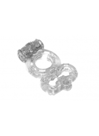 Прозрачное эрекционное кольцо Rings Treadle с подхватом - Lola Games - в Калининграде купить с доставкой