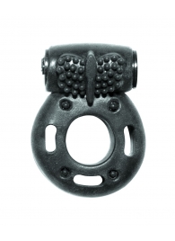Черное эрекционное кольцо с вибрацией Rings Axle-pin - Lola Games - в Калининграде купить с доставкой