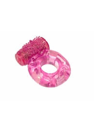 Розовое эрекционное кольцо с вибрацией Rings Axle-pin - Lola Games - в Калининграде купить с доставкой