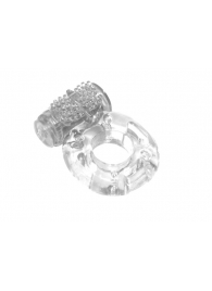 Прозрачное эрекционное кольцо с вибрацией Rings Axle-pin - Lola Games - в Калининграде купить с доставкой