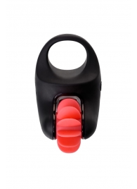 Чёрно-красное эрекционное виброкольцо Erotist - Erotist Adult Toys - в Калининграде купить с доставкой