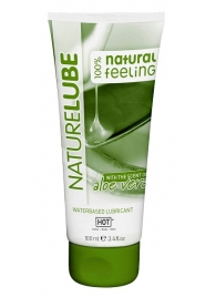 Лубрикант на водной основе NatureLube с алоэ вера - 100 мл. - HOT - купить с доставкой в Калининграде