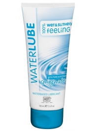 Лубрикант на основе чистой родниковой воды WaterLube - 100 мл. - HOT - купить с доставкой в Калининграде