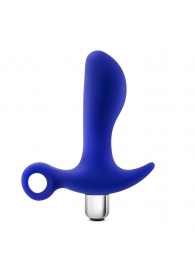 Синий стимулятор простаты с ручкой-кольцом Performance Prostimulator 02 - Blush Novelties - в Калининграде купить с доставкой