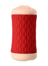 Двухсторонний мастурбатор JOS  NADIN в красном цилиндре - JOS - в Калининграде купить с доставкой