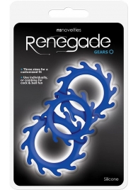 Набор из 3 синих эрекционных колец Renegade Gears - NS Novelties - в Калининграде купить с доставкой